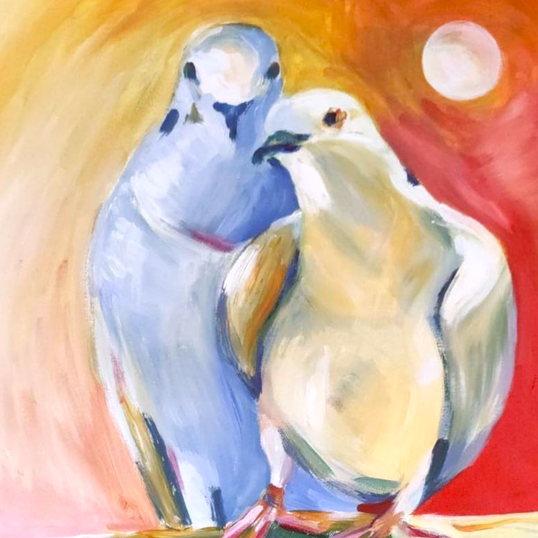 Paarbild Taubeneltern