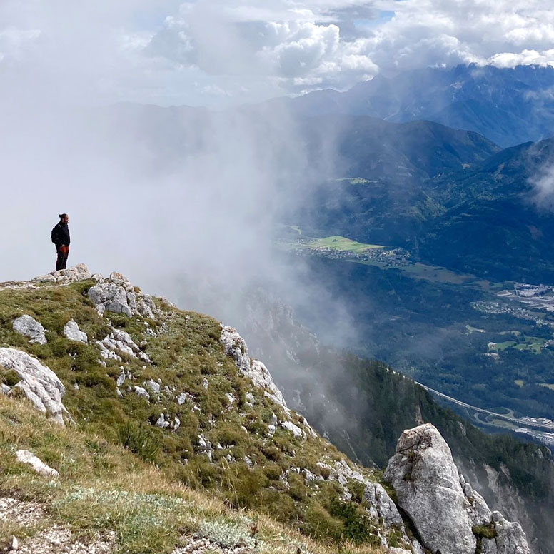 Foto mit Weitblick in den Bergen